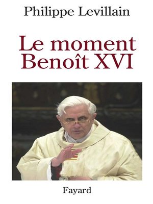 cover image of Le moment Benoît XVI